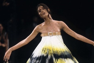 Shalom Harlow at Alexander McQueen SS99 