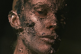 Rick Owens AW15, Dazed, womenswear gold makeup