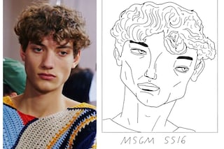MSGM SS16 Milan menswear Illustration Badly Drawn Models