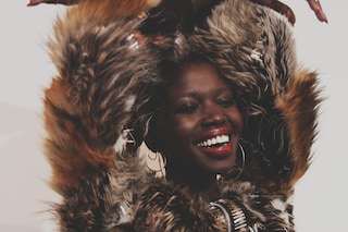 Ashish AW15 backstage Dazed womenswear faux fur smile 