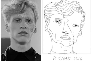 D.Gnak SS16 Milan menswear Badly Drawn Models