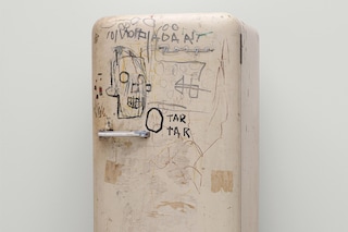 Jean-Michel Basquiat, “Untitled (Football Helmet)” (1981–84)