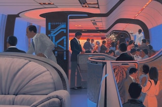 Syd Mead, Japan Rail Interior (1990)