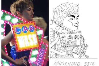 Moschino SS16 Badly drawn Models