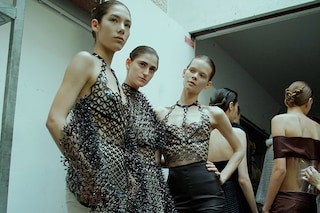 Iris Van Herpen AW15 Dazed backstage womenswear group