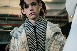 Public School AW15 Urban Layering 90s Oversized Wool Scarf