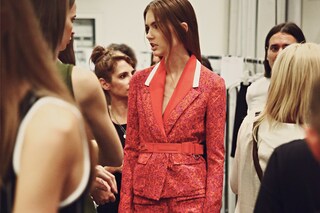 Backstage at Iceberg SS15