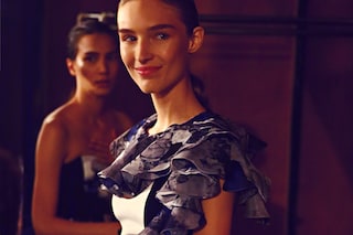 Backstage at Prabal Gurung SS15