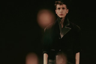 Haider Ackermann AW15 Mens Asymmetric Leather Collar Jeans 