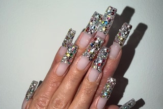 Bedazzled jewellery nails
