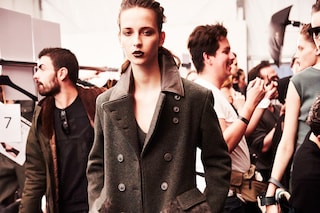 Trussardi AW15, Dazed backstage, Milan, Womenswear