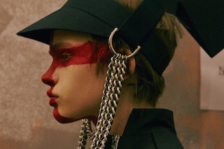 Gareth Pugh AW15, Britannia, Saint George&#39;s Cross, Helmet