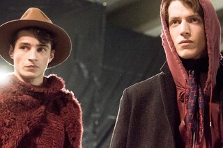 Miharayasuhiro AW15 Red fur Hoody Camel Fedora 