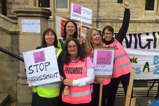 Sister Supporter ‘stop harassment’ protest