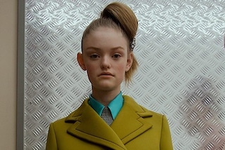 Willow Hand backstage at Prada AW15, Dazed new faces