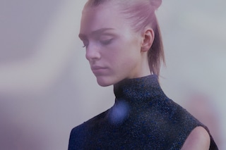 Victoria Beckham AW15 Dazed backstage womenswear navy turtle