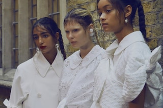 Backstage at Simone Rocha SS17