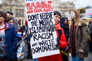 Anti-racism demonstration London UK