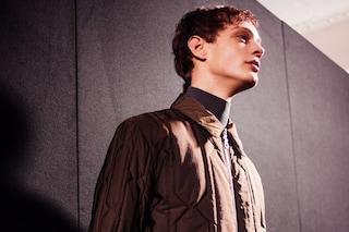 Hunter AW15, Dazed backstage, womenswear puffa jacket beige