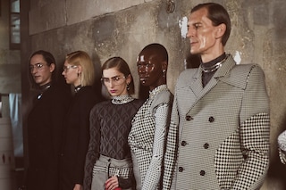 Backstage at the AW20 Marine Serre fashion show 5