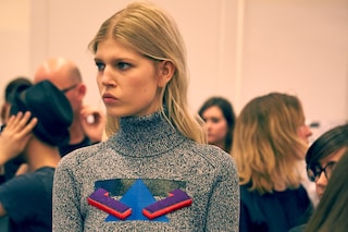 Iceberg AW15 Dazed backstage womenswear knitwear 90s