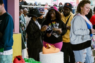 Pharrell Williams’ Humanrace Samba Popup SITW Virginia Beach