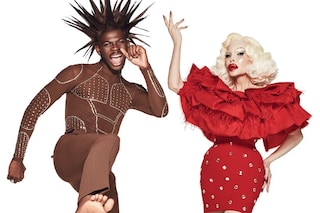 Lil Nas X and Amanda Lepore Christian Cowan 