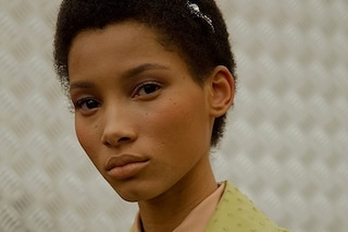 Lineisy Montero (Next) backstage Prada AW15, Dazed new faces