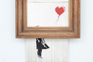 Banksy, Love is in the Bin (2018)