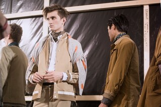 Miharayasuhiro AW15 Camel Brown Bomber Shirt Leather Shoes 