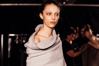 Joseph AW15, Womenswear, Dazed, Grey, Two Piece,Off Shoulder