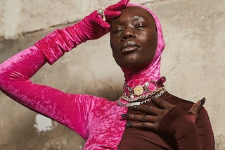 Backstage at the AW20 Marine Serre fashion show 26