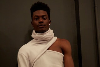 Telfar AW15 Backstage Dazed New York Asymmetric Turtleneck 