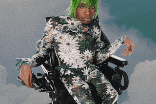 Collina Strada AW21 collection Aaron Philip frog