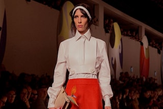Fendi AW15, Womenswear, Dazed, White Collared Shirt Buttons