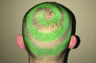 Janina zais buzzcut hair colour dye 