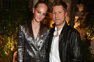 Christopher Bailey and Jean Campbell attending Bur