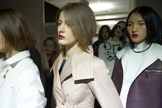 Tod&#39;s AW15, Dazed Digital, womenswear, pink coat, leather 