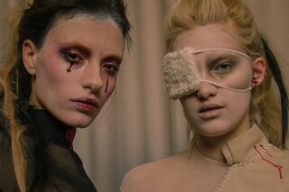 Ammerman Schl&#246;sberg AW15, womenswear, blood, eyepatch, NY