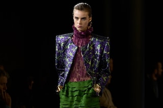 Saint Laurent SS25 runway show Paris Fashion Week