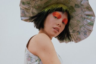 Jeremy Scott AW15, womenswear, Dazed backstage, hat, makeup