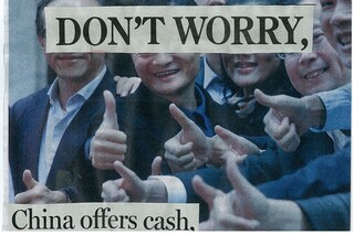 Heidi Bryce, Chinese Foreign Policy, newspaper collage 