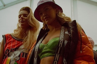 Moschino AW15, Womenswear, Dazed backstage, Milan, 80s