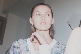 Backstage at Pringle SS15 