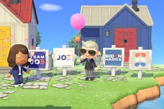 Joe Biden campaign in Animal Crossing