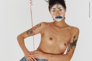 eckhaus latta denim ss18 campaign hanna moon clown 
