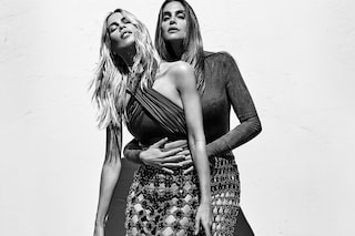 Claudia Schiffer and Cindy Crawford for Balmain SS16