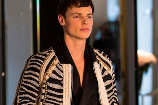 Backstage at Balmain Homme AW14