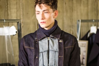 Backstage at Maison Martin Margiela AW14