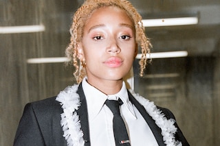 Amandla Steberg Thom Browne fittings Met Ball 2021